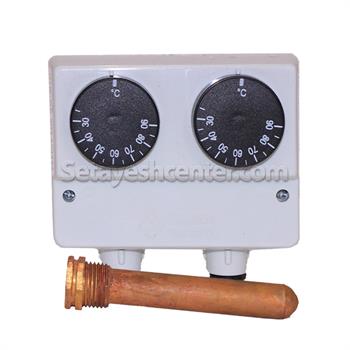 ترموستات دوقلو تکبان 30تا90 درجه 