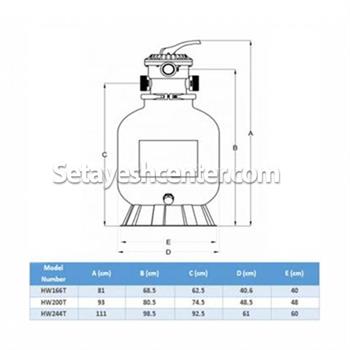 فیلترشنی های واتر HW200T 