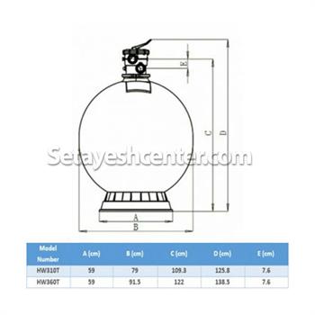 فیلترشنی های واتر HW360T 